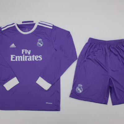 Real Madrid Visitante / Kid version / Fan version / Manga Larga / Retro 16-17
