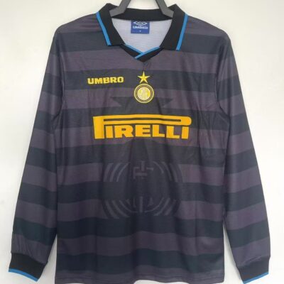 FC Internazionale Milano Visitante / Fan version / Manga Larga / Retro 97-98