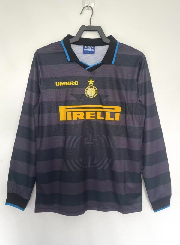 FC Internazionale Milano Visitante / Fan version / Manga Larga / Retro 97-98