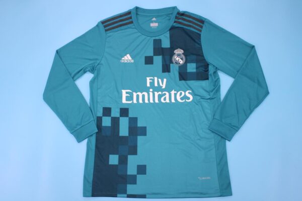 Real Madrid Tercera equipacion / Fan version / Manga Larga / Retro 17-18