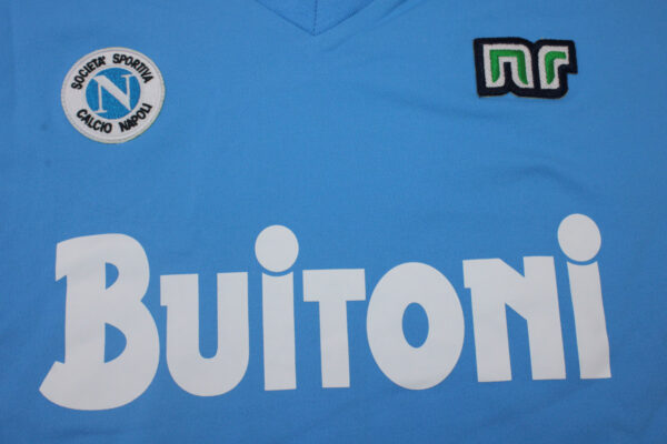 SSC Napoli Local / Fan version / Manga Larga / Retro 86-87 - Imagen 2
