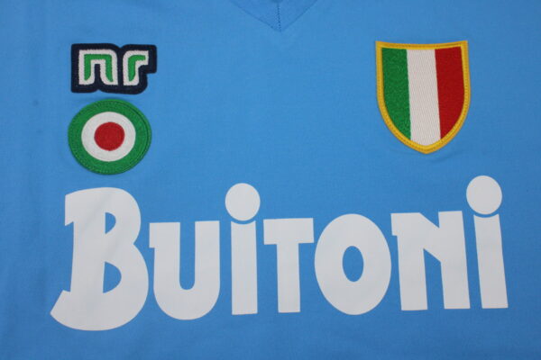 SSC Napoli Local / Fan version / Manga Larga / Retro 87-88 - Imagen 2