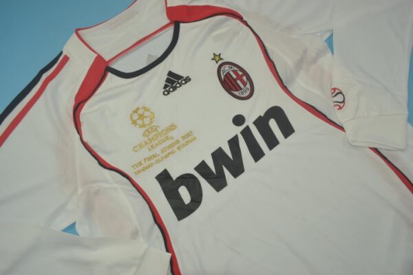AC Milan Visitante / Fan version / Manga Larga / Final Ucl / Retro 06-07 - Imagen 2