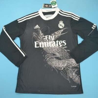 Real Madrid Tercera equipacion / Fan version / Manga Larga / Retro 14-15