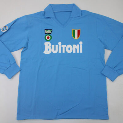 SSC Napoli Local / Fan version / Manga Larga / Retro 87-88