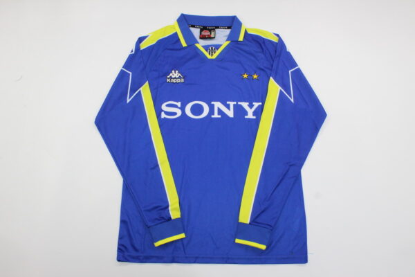 Juventus Fc Visitante / Fan version / Manga Larga / Retro 96-97
