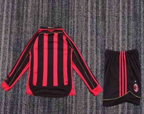 AC Milan Local / Kid version / Fan version / Manga Larga / Retro 06-07 - Imagen 2