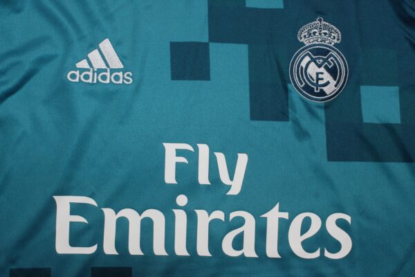 Real Madrid Tercera equipacion / Kid version / Fan version / Manga Larga / Retro 17-18 - Imagen 2