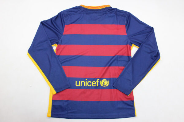 FC Barcelona Local / Fan version / Manga Larga / Retro 15-16 - Imagen 4