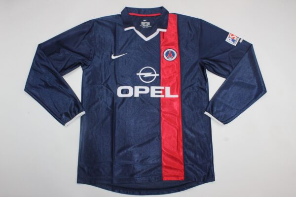 Paris Saint-Germain Fc Local / Fan version / Manga Larga / Retro 01-02