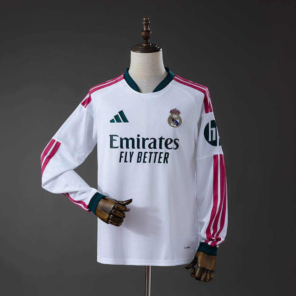 Camiseta Real Madrid Local / Fan Version / Manga larga / 26-27