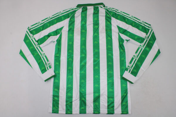 Real Betis Balompie Local / Fan version / Manga Larga / Retro 95-96 - Imagen 4