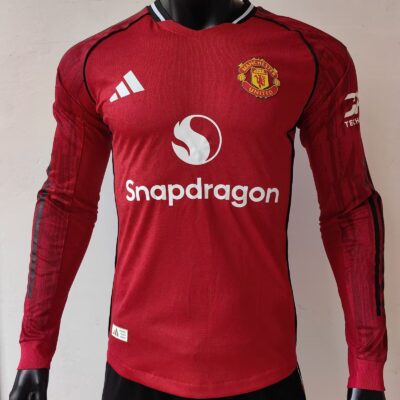 Manchester United Fc Local / Player version / Manga larga