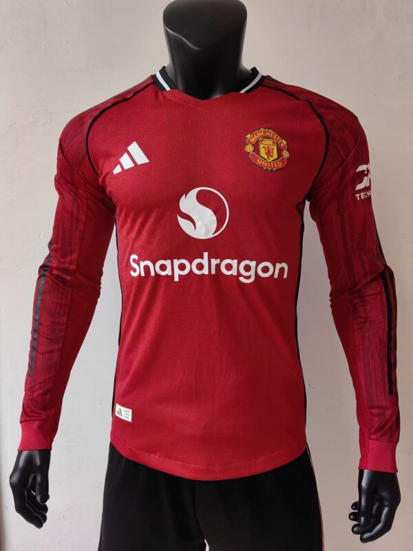Manchester United Fc Local / Player version / Manga larga