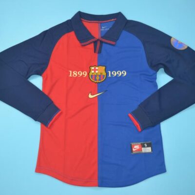 FC Barcelona Local / Fan version / Manga Larga / Retro 99-00