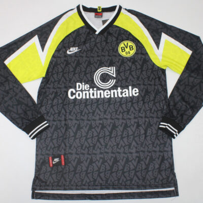 Borussia Dortmund Visitante / Fan version / Manga Larga / Retro 95-96