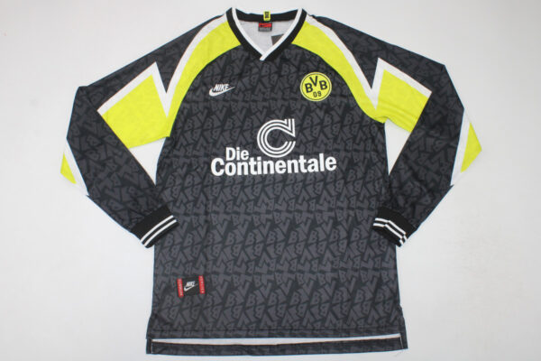 Borussia Dortmund Visitante / Fan version / Manga Larga / Retro 95-96