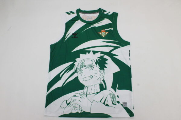 Real Betis Balompie Camiseta sin Mangas Pre-Partido / Naruto