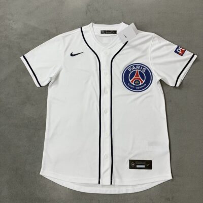 Paris Saint-Germain FC Beisbolera Blanca / MLB / Fan version