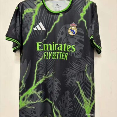 Real Madrid Entrenamiento Negro con verde / Fan version