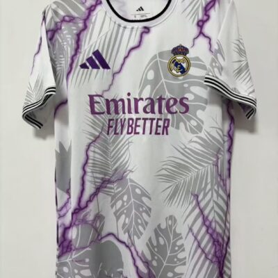 Real Madrid Entrenamiento gris con purpura / Fan version