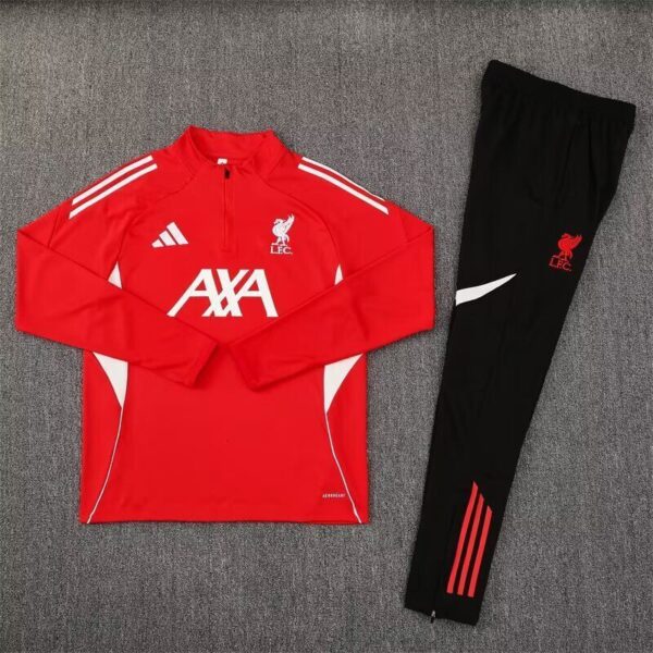 Liverpool FC Chandal de Entrenamiento roja / Media Cremallera