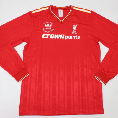 Liverpool FC Local / Fan version / Manga Larga / Retro 86-87