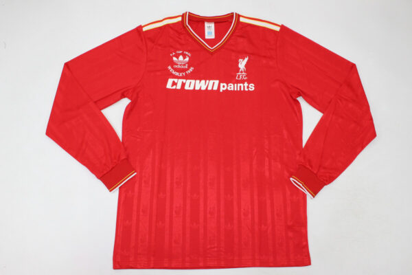 Liverpool FC Local / Fan version / Manga Larga / Retro 86-87