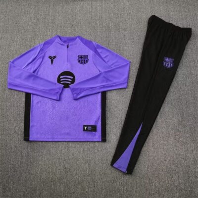 FC Barcelona Chandal de Pista Purpura / Media Cremallera
