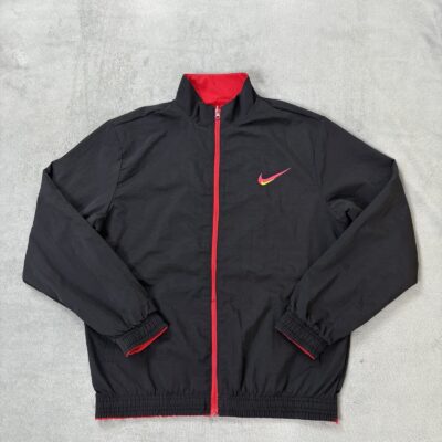 Nike / Cortavientos Reversible Negro x Rojo