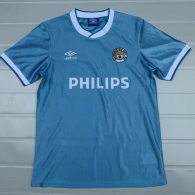 Manchester City Fc Local / Fan version / Retro 86-87