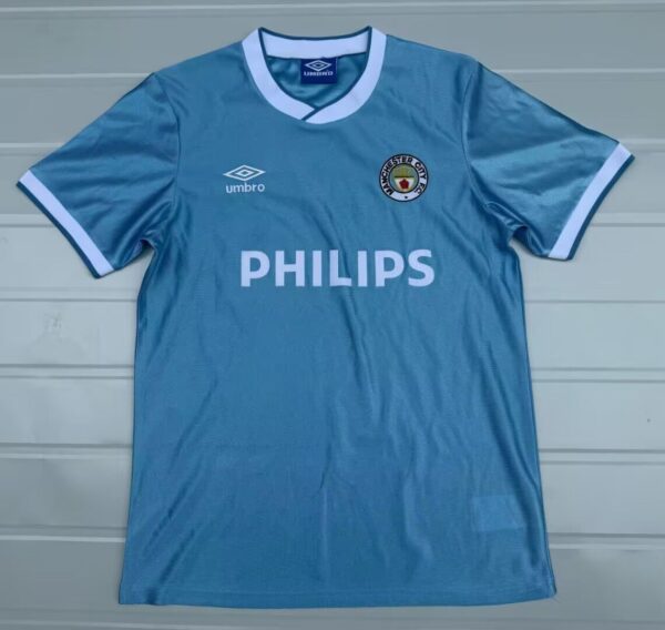 Manchester City Fc Local / Fan version / Retro 86-87