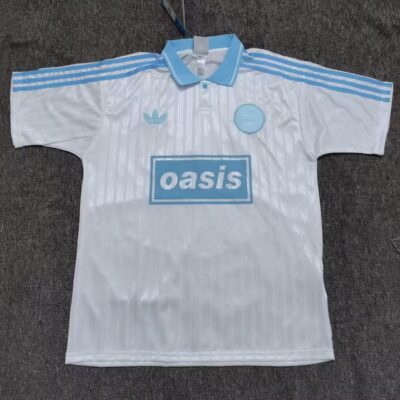 Adidas X Oasis / Blanca con Azul / Fan version