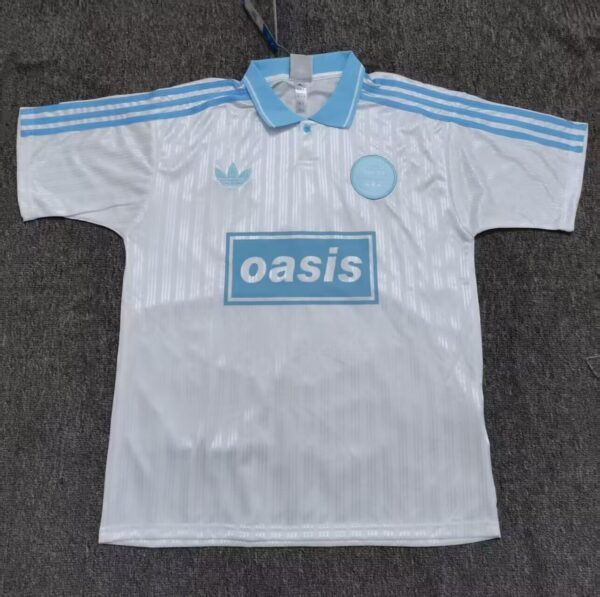 Adidas X Oasis / Blanca con Azul / Fan version