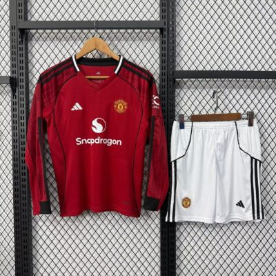 Manchester United Fc Local / Kid version / Fan version / Manga Larga