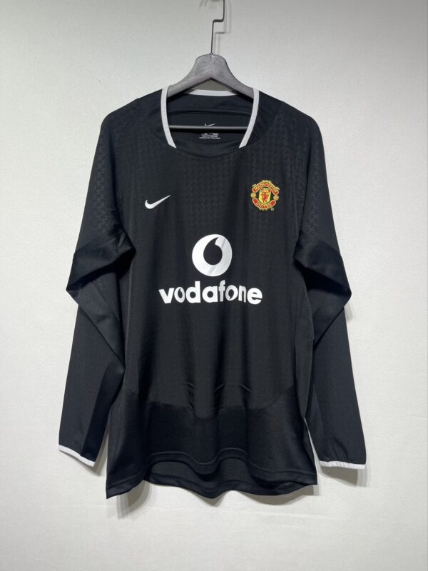 Manchester United Fc Visitante / Fan version / Manga larga / Retro 03-04