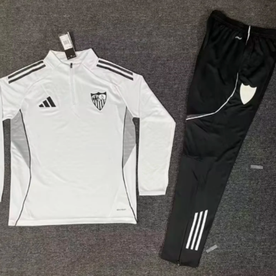 Sevilla Chandal Entrenamiento Blanco / Media Cremallera / 25-26