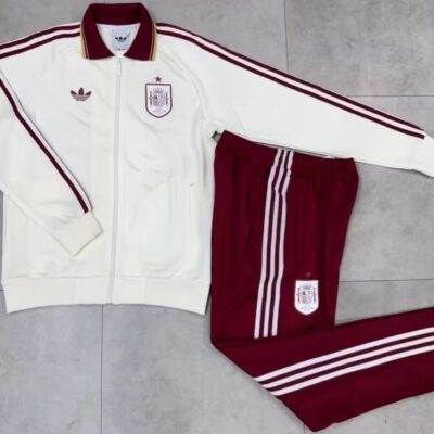 Chandal España Granate Blanco (Icon) - Mundial 2026
