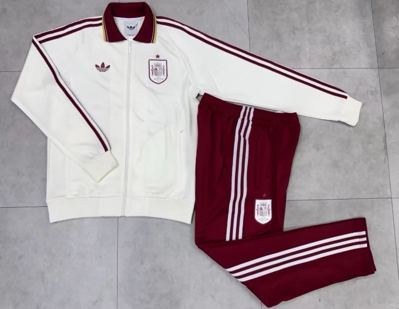 Chandal España Granate Blanco (Icon) - Mundial 2026
