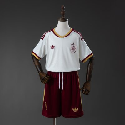 Camiseta España Visitante / Mundial 2026 / Versión KID