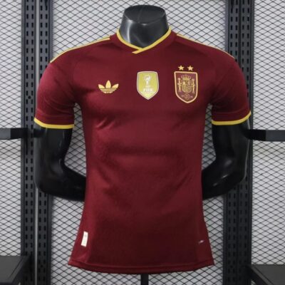 Camiseta España Edición Especial Burdeos / 2 Estrellas / Player version / Campeón Mundial 2026