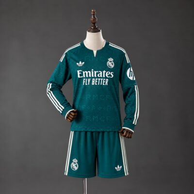 Camiseta Real Madrid Visitante 26-27 / Kid Version / Fan Version / Manga larga
